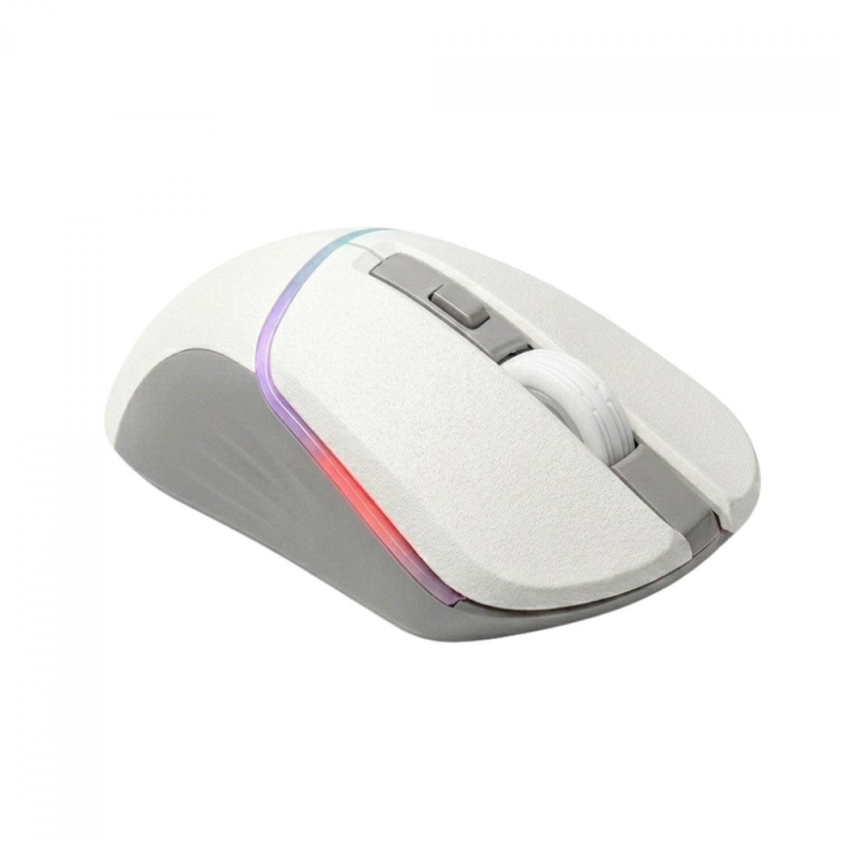 Mouse Gamer Force One Precision Wireless/Bluetooth, RGB, 3200 DPI, Sensor S201, 6 Botões, Branco