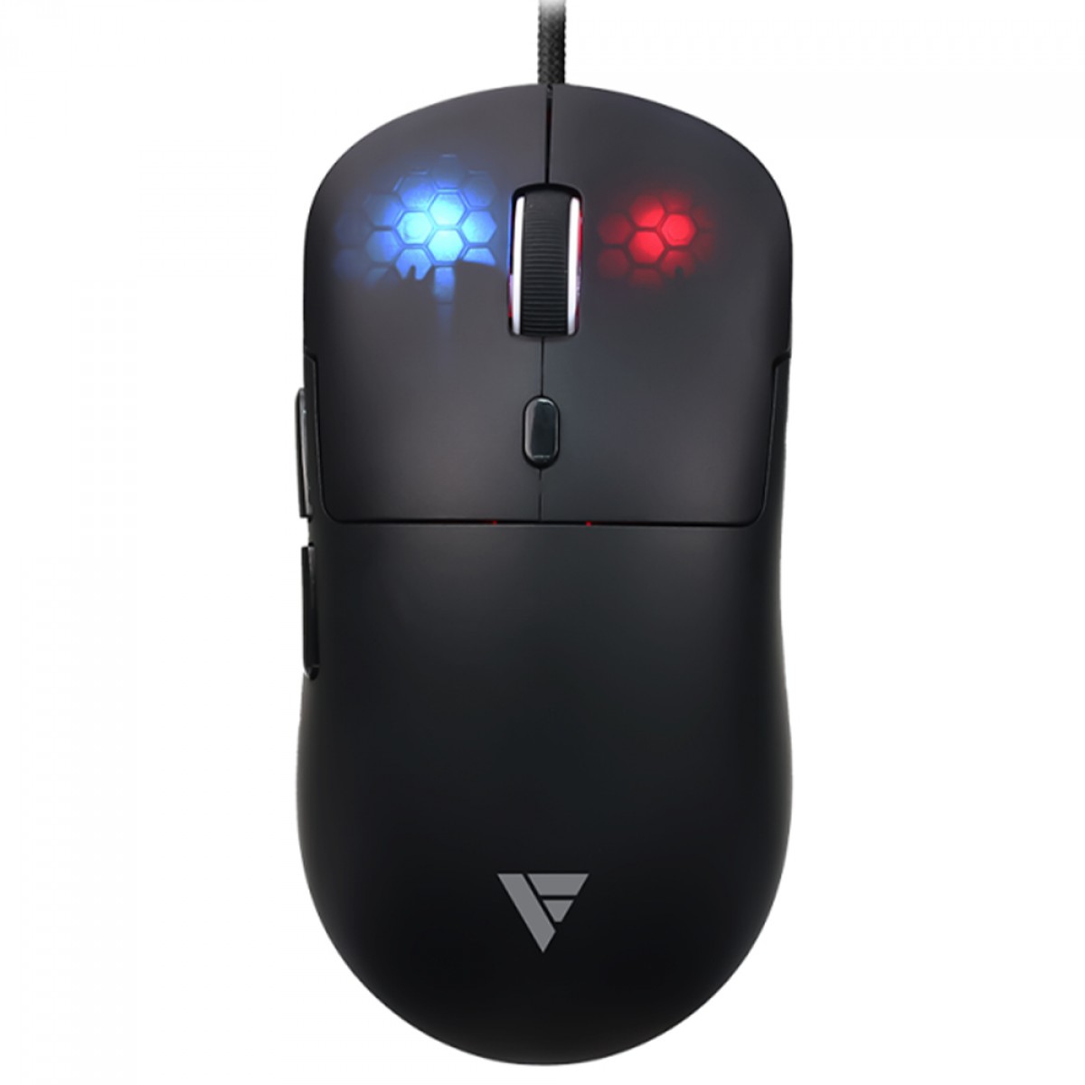 Mouse Gamer Force One Supernova V2, RGB, USB, Sensor 3327, 12.400 DPI, 6 Botões, Preto