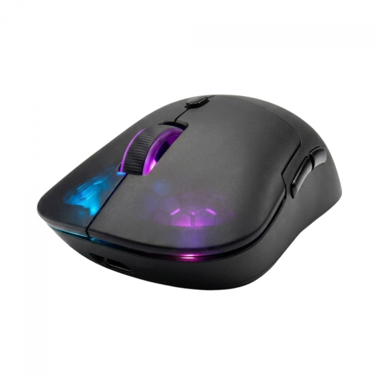 Mouse Gamer Force One Supernova V2 Wireless, RGB, Sensor PAW3311, 7200 DPI, 6 Botões, Preto