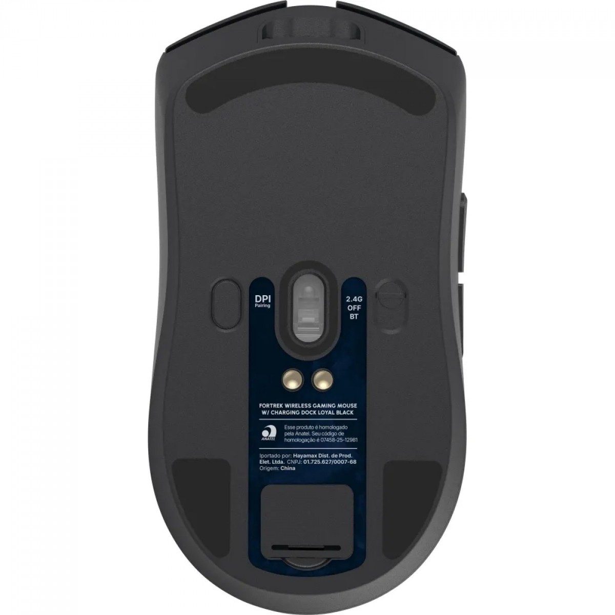 Mouse Gamer Fortrek Loyal, Wireless/Bluetooth, 24000 DPI, Com Dock de Carregamento Magnético, Preto