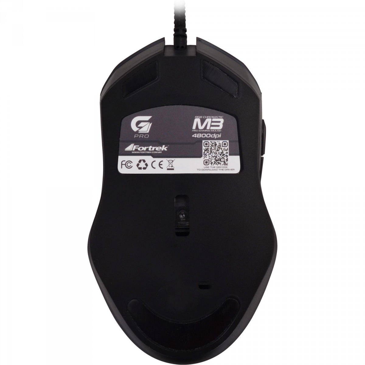 Mouse Gamer Fortrek Pro M3 RGB, 4800 DPI, 7 Botões, Black, 64384