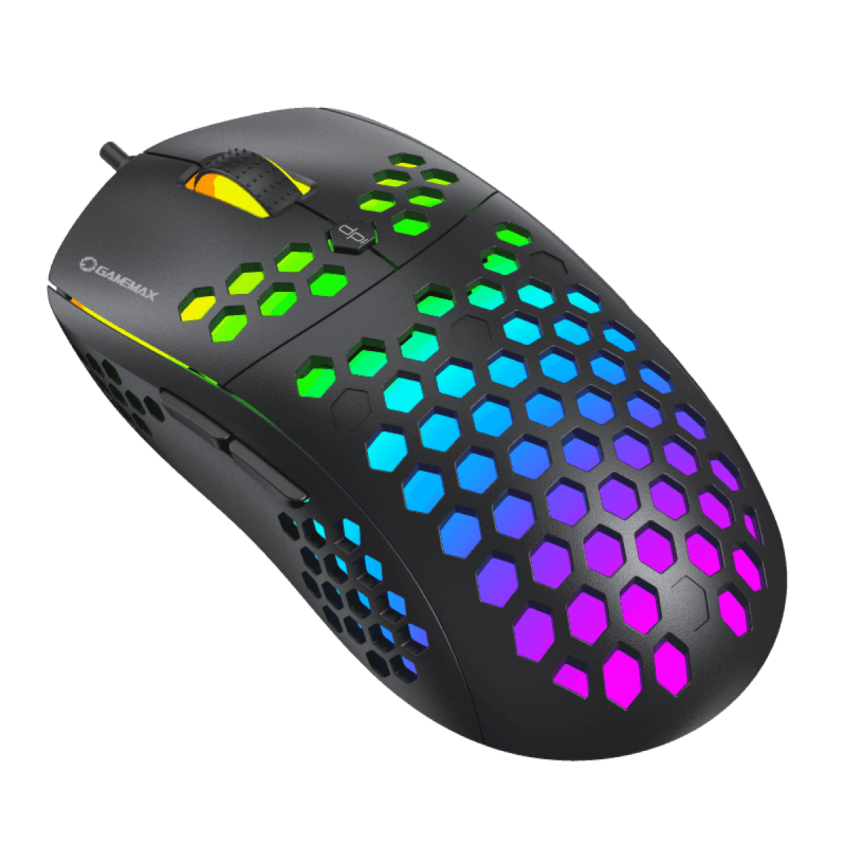 Mouse Gamer Gamemax MG8, 6400 DPI, RGB, Black