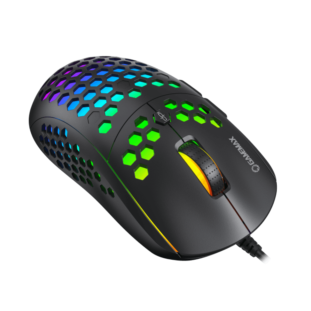 Mouse Gamer Gamemax MG8, 6400 DPI, RGB, Black