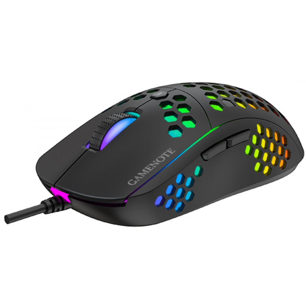 Mouse Gamer Havit Gamenote RGB, 10000 DPI, 7 Botões, Black