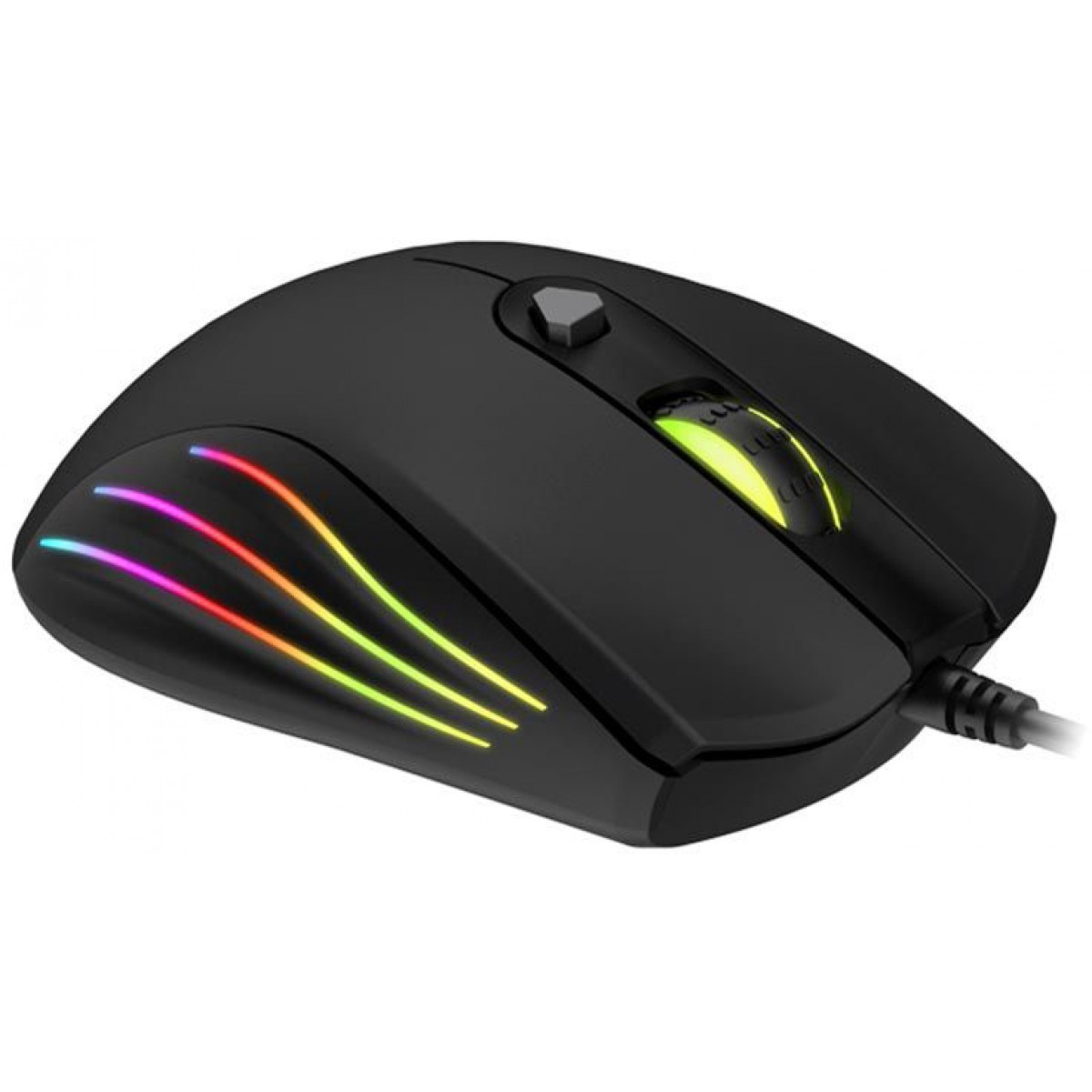 Mouse Gamer Havit MS1002 RGB, 7 Botões, 3200 DPI, Black