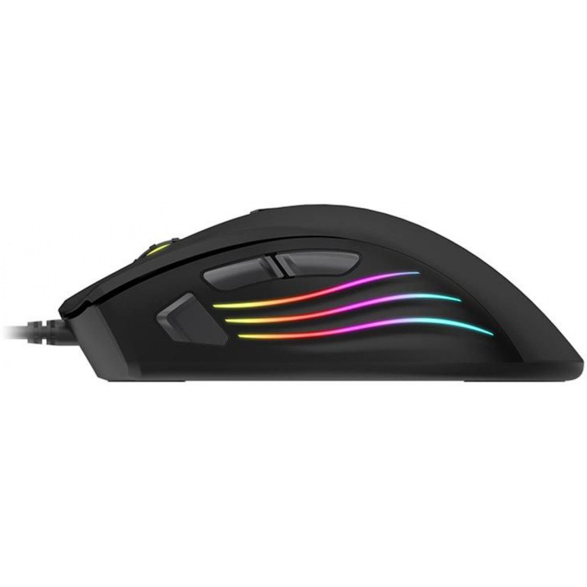 Mouse Gamer Havit MS1002 RGB, 7 Botões, 3200 DPI, Black