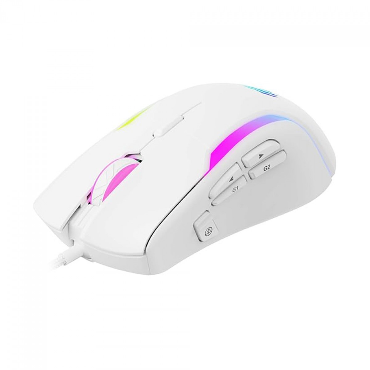 Mouse Gamer Havit MS1033, RGB, 8.000 DPI, 9 Botões Programáveis, Branco