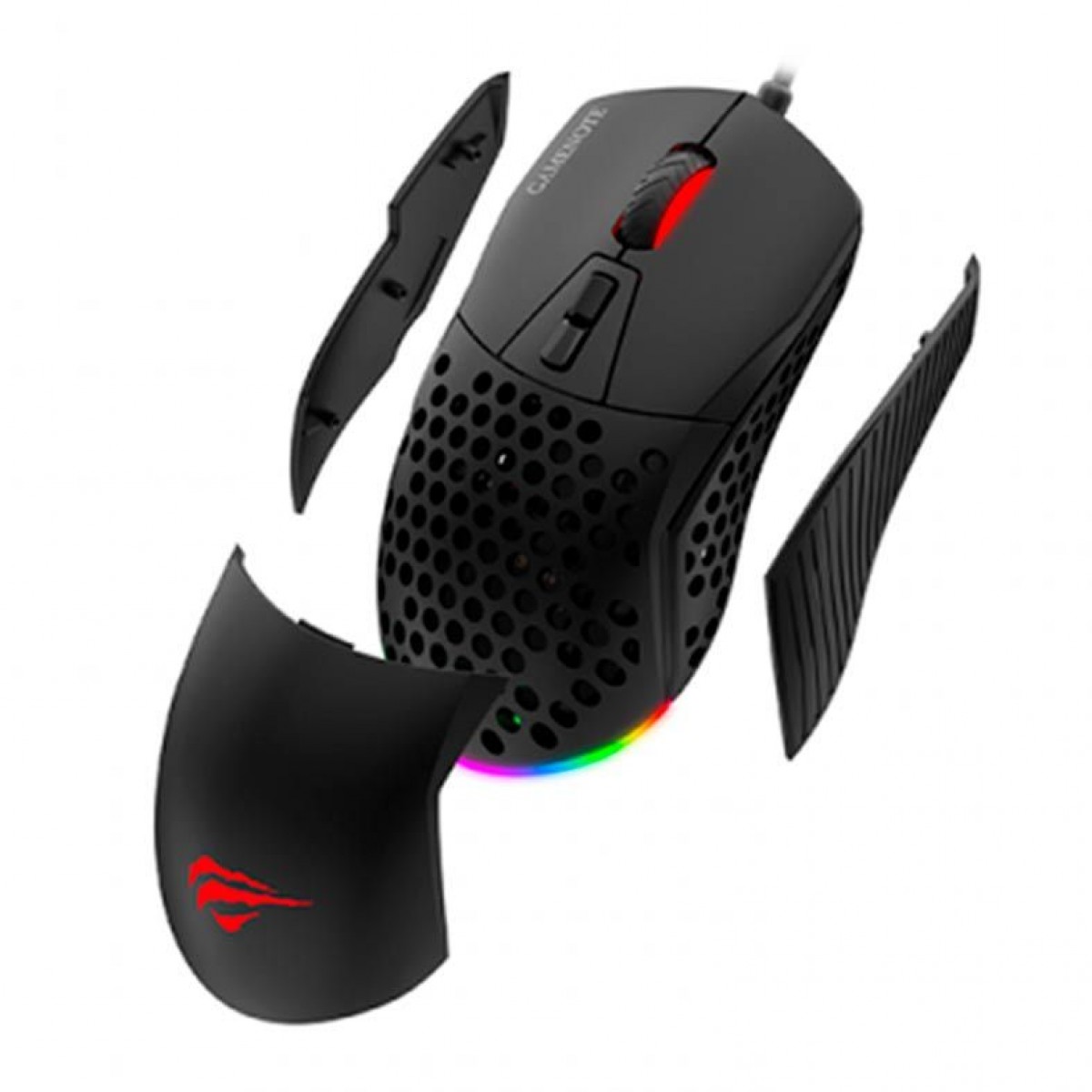 Mouse Gamer Havit MS885, 10000 DPI, 7 Botões, RGB, Black