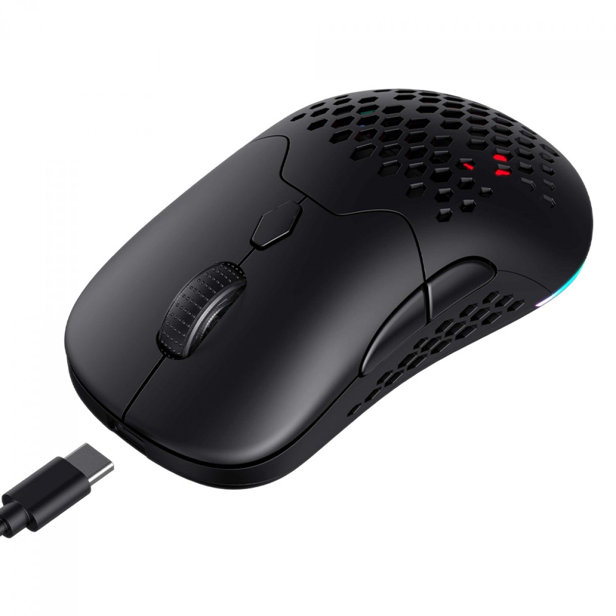 Mouse Gamer Havit MS963WB, Wireless/Bluetooth, 8000DPI, RGB, 6 Botões, PMW3325, Preto