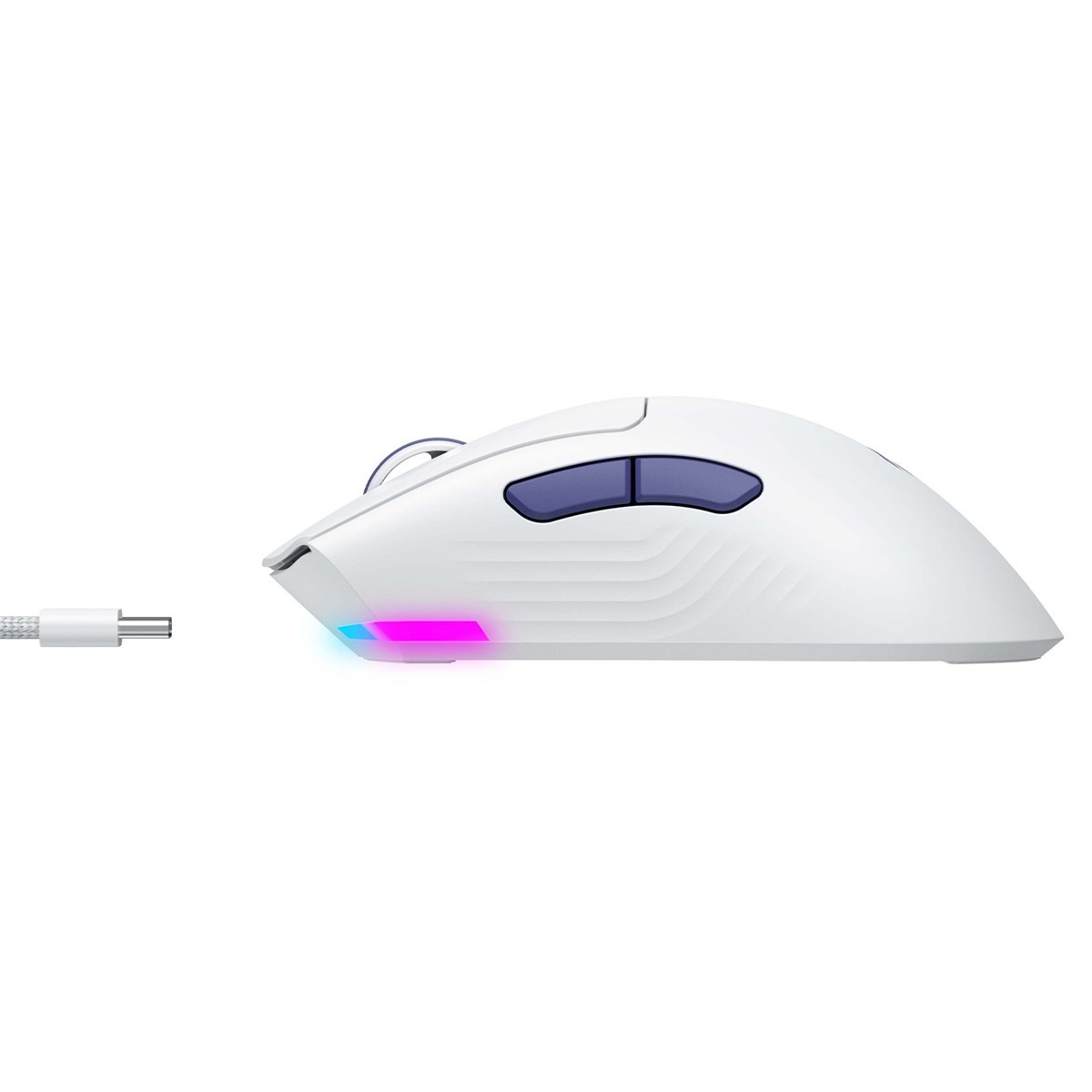 Mouse Gamer Havit MS966SE, Wireless/Bluetooth, RGB, 10000 DPI, 7 Botões, PMW3325, Branco