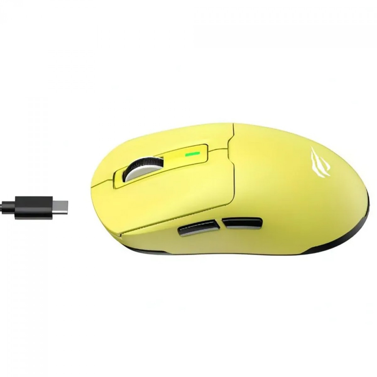 Mouse Gamer Havit MS969SE, Wireless/Bluetooth, 8000DPI, 6 Botões, PAW3104, Amarelo