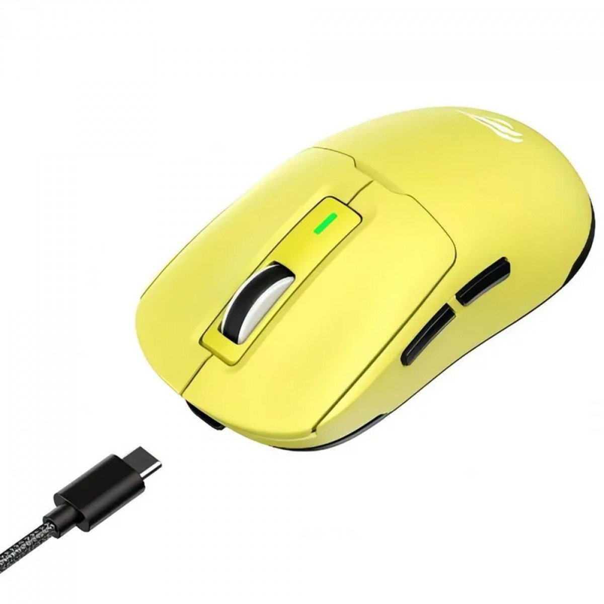 Mouse Gamer Havit MS969SE, Wireless/Bluetooth, 8000DPI, 6 Botões, PAW3104, Amarelo