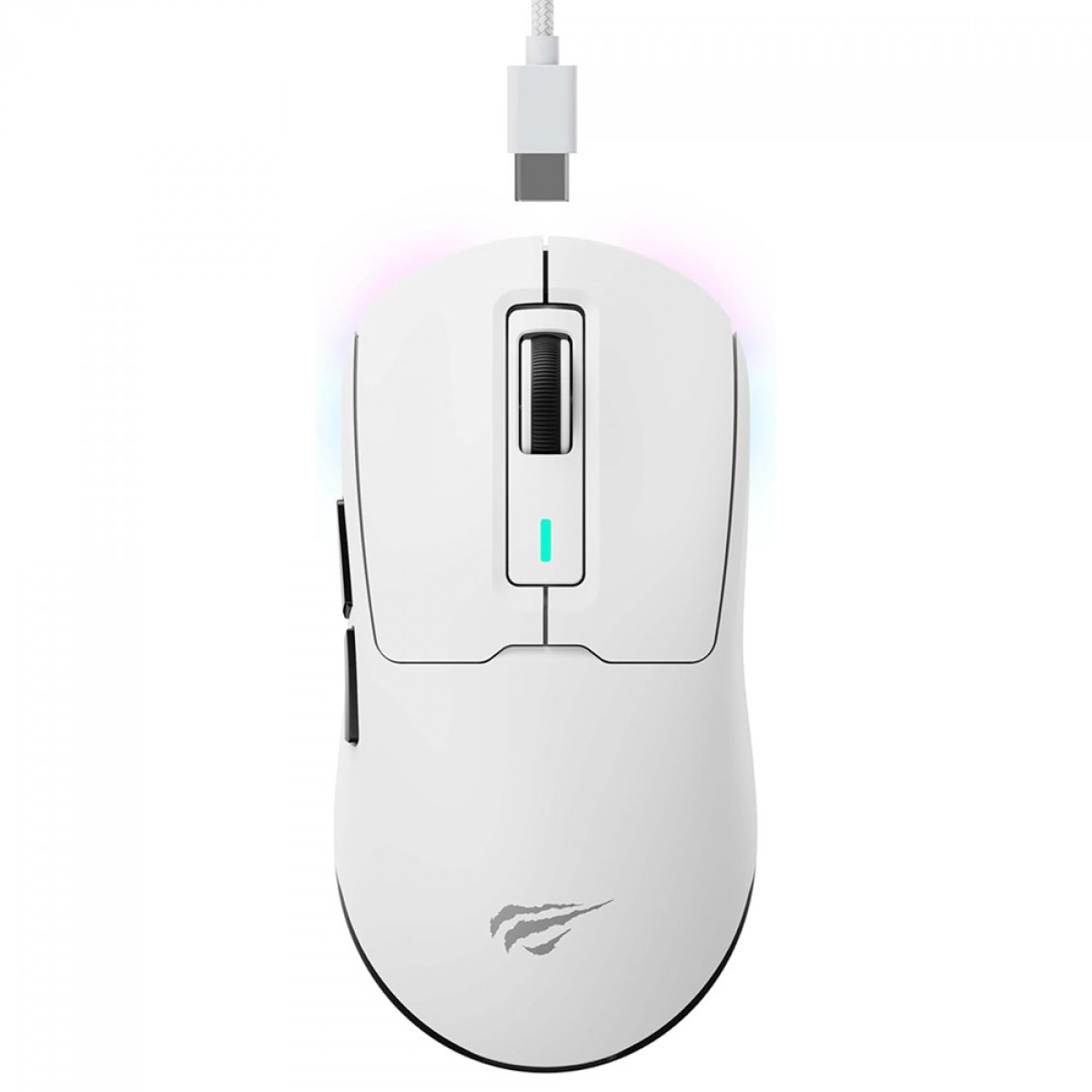 Mouse Gamer Havit MS969WB, Wireless/Bluetooth, RGB, 16000 DPI, 6 Botões, Branco
