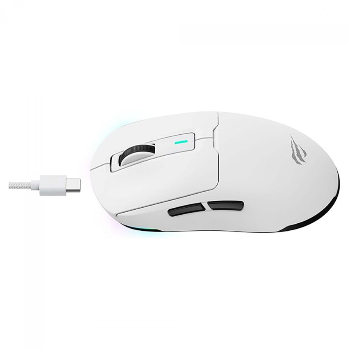 Mouse Gamer Havit MS969WB, Wireless/Bluetooth, RGB, 16000 DPI, 6 Botões, Branco
