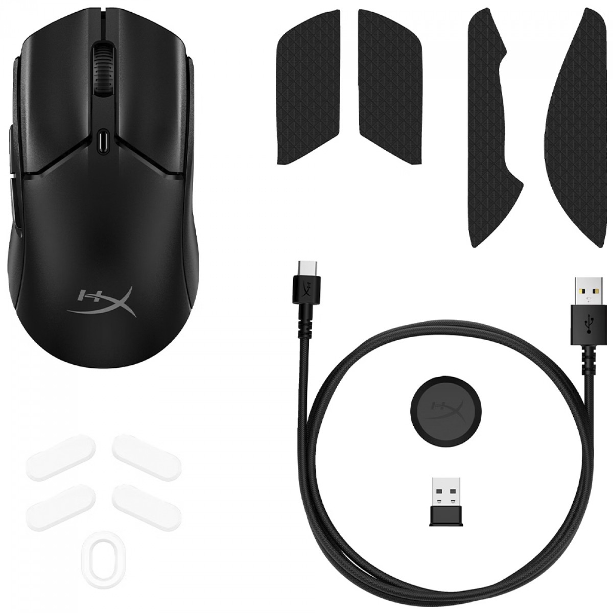 Mouse Gamer HyperX Pulsefire Haste 2 Mini, Wireless, RGB, 26000 DPI, 6 Botões, Preto, 7D388AA
