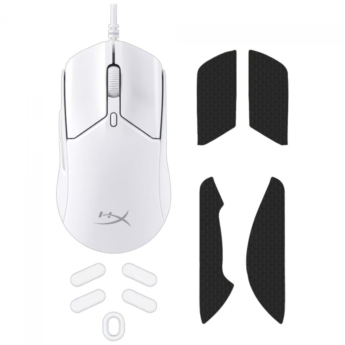 Mouse Gamer HyperX Pulsefire Haste 2, RGB, 26000 DPI, 6 Botões, USB, Branco, 6N0A8AA