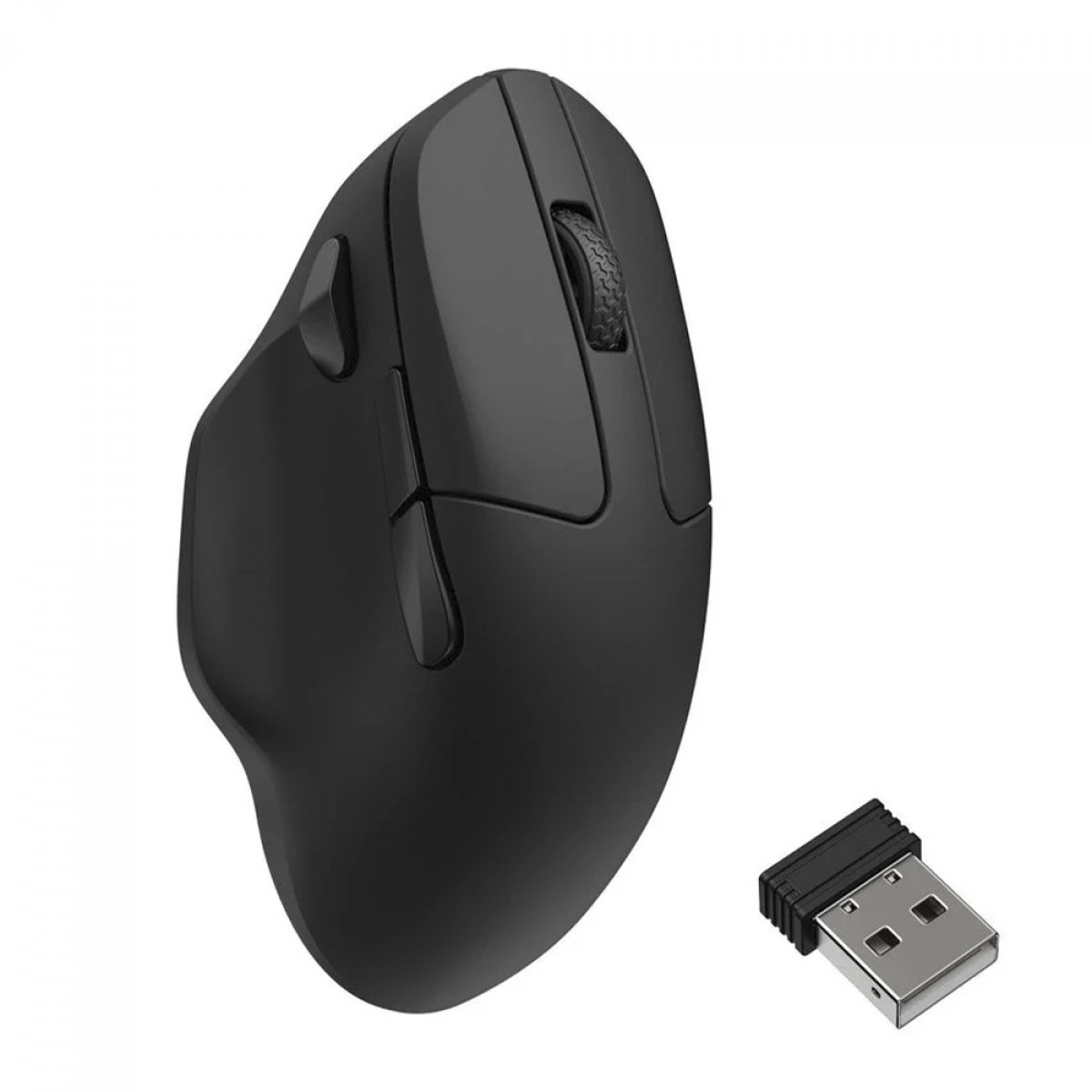 Mouse Gamer Keychron M7, Wireless, 26000 DPI, 6 Botões Programáveis, PixArt 3395, Preto, M7-A23