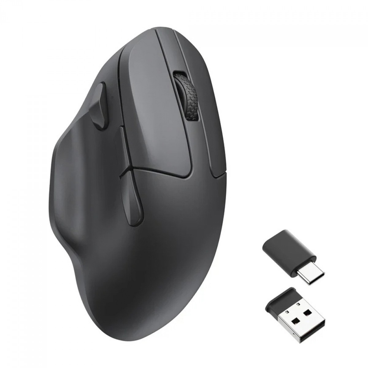 Mouse Gamer Keychron M7, Wireless, 26000 DPI, 6 Botões Programáveis, PixArt 3395, Preto, M7-A23