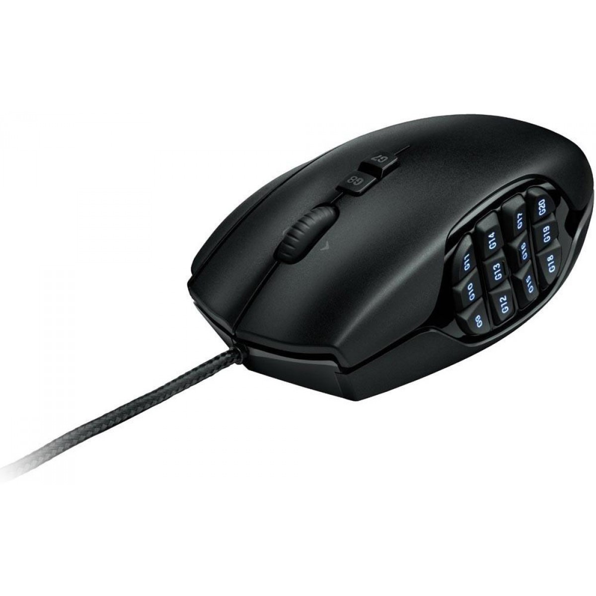 Mouse Gamer Logitech G600 MMO, 8200 DPI, 20 botões, Black, 910-003879
