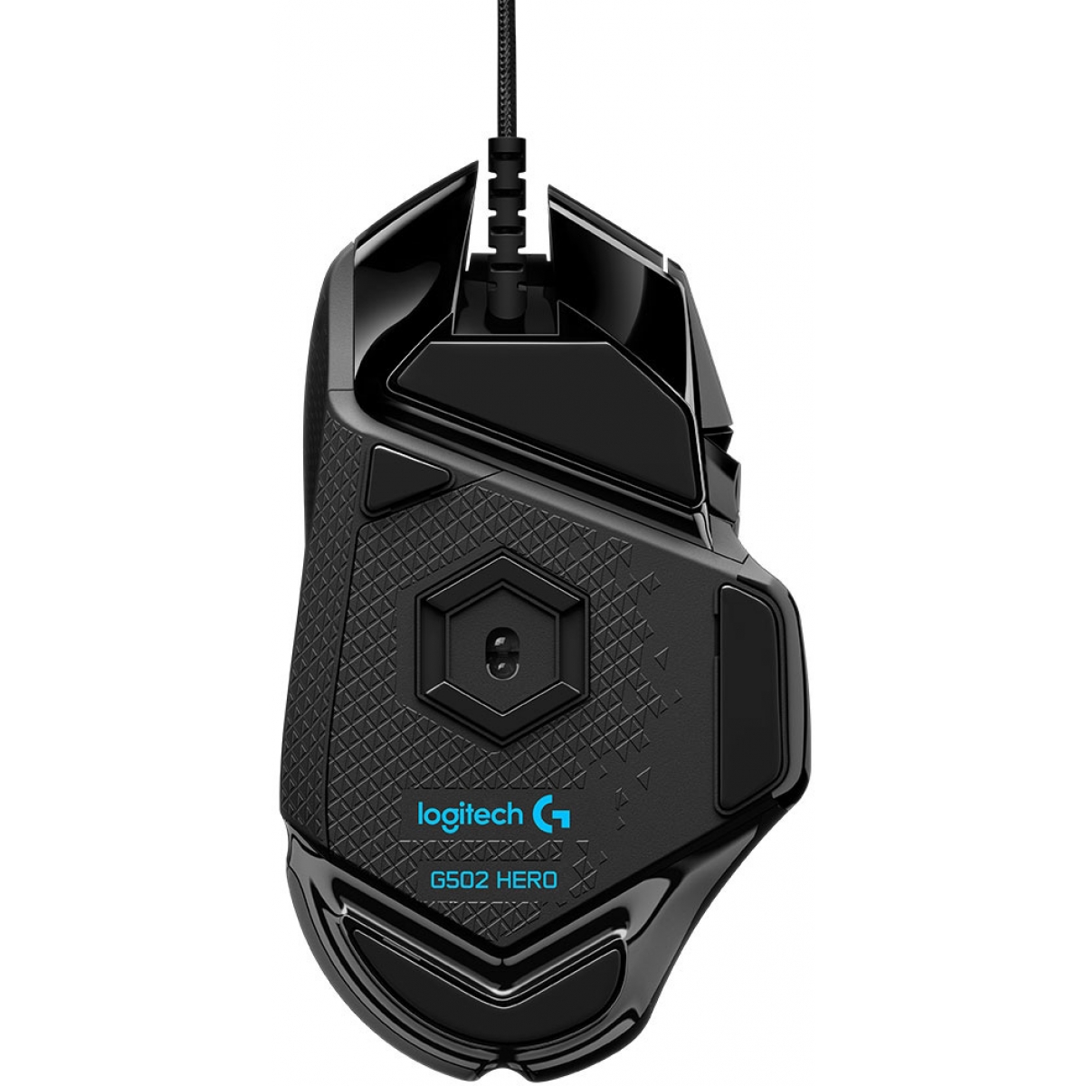 Mouse Gamer Logitech Hero G502, RGB, 11 Botões, 25600 DPI, Ajuste de Peso,  Black, 910-005550