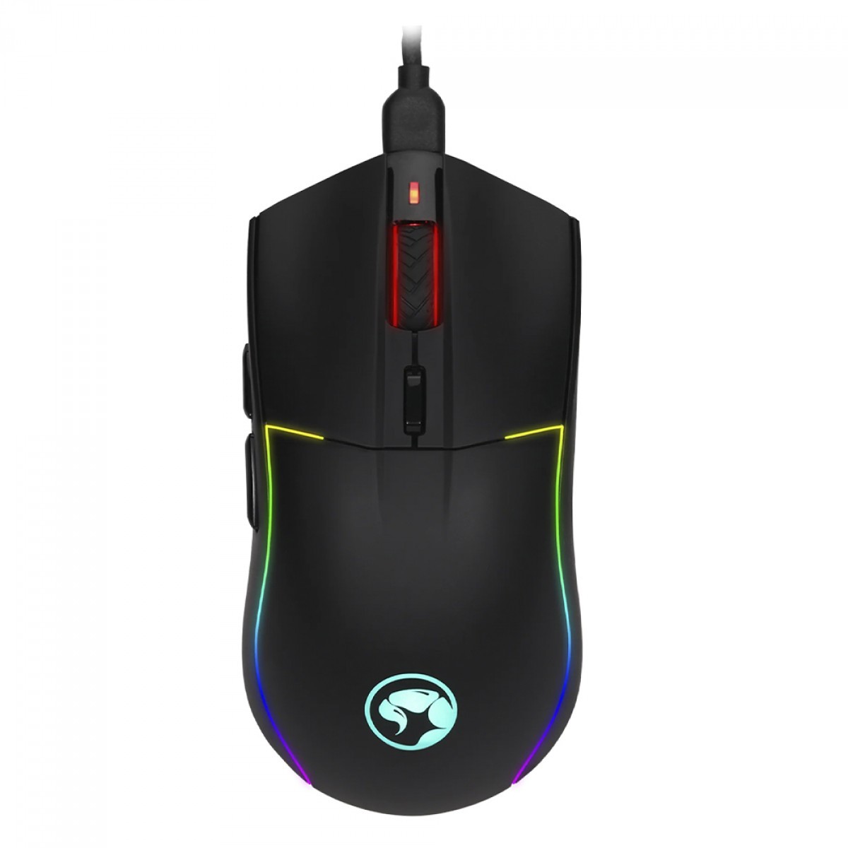 Mouse Gamer Marvo G965W, RGB, 8000DPI, Wireless/Bluetooth, 6 Botões, Preto, G965W