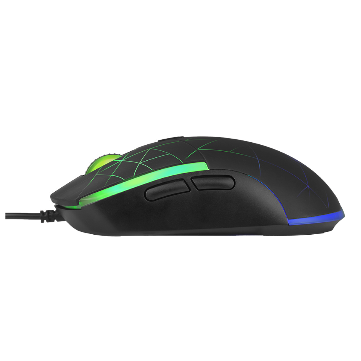 Mouse Gamer Marvo M115, 4000 DPI, 6 Botões, RGB, Black