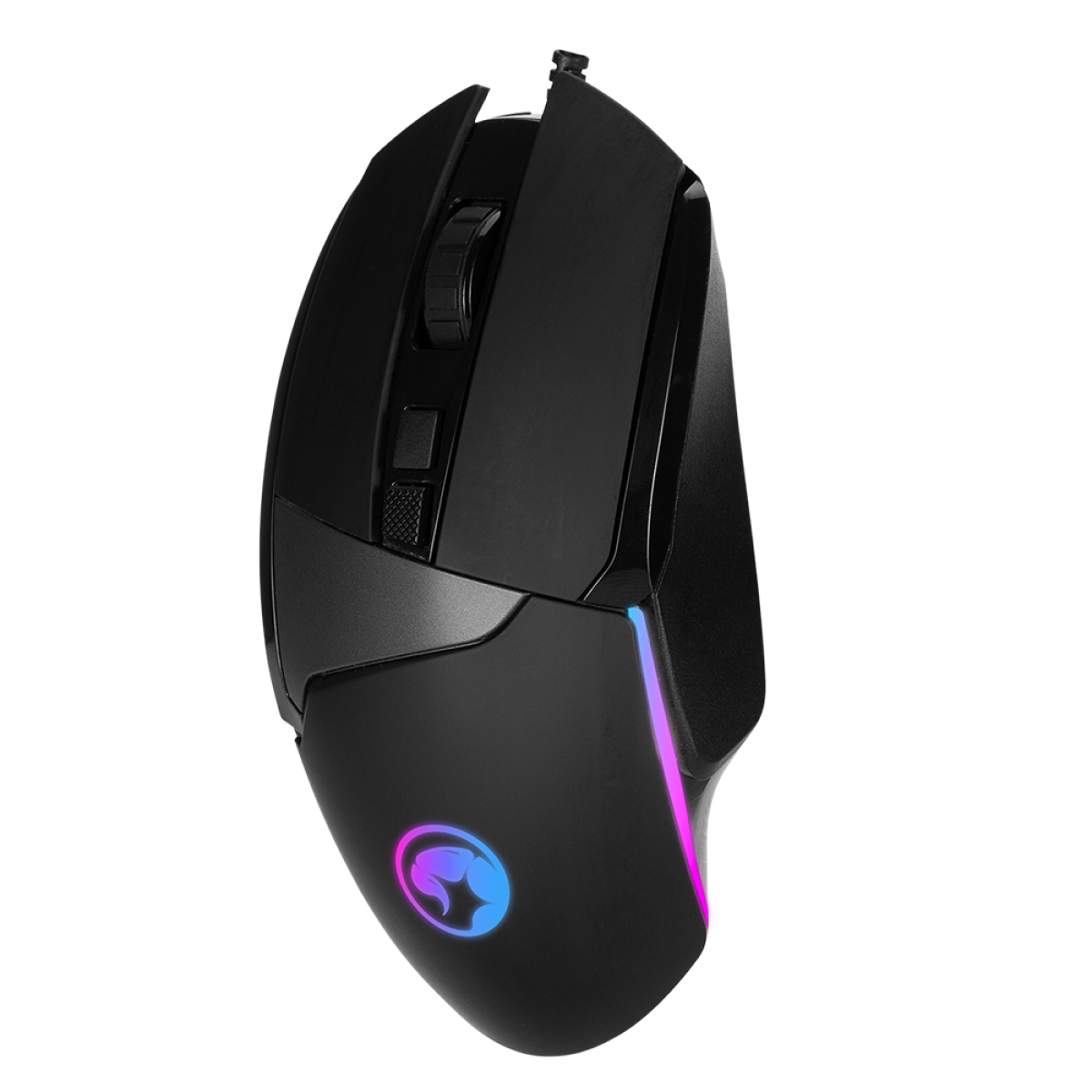 Mouse Gamer Marvo M411, 12800 DPI, 8 Botões, RGB, Black