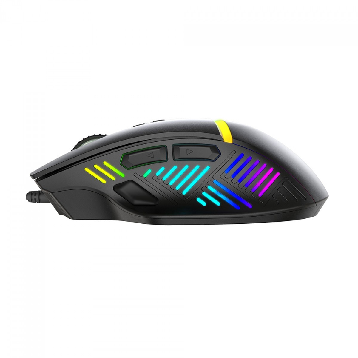 Mouse Gamer Marvo M728W, Sem fio, 4800 DPI, 8 Botões, RGB, Black