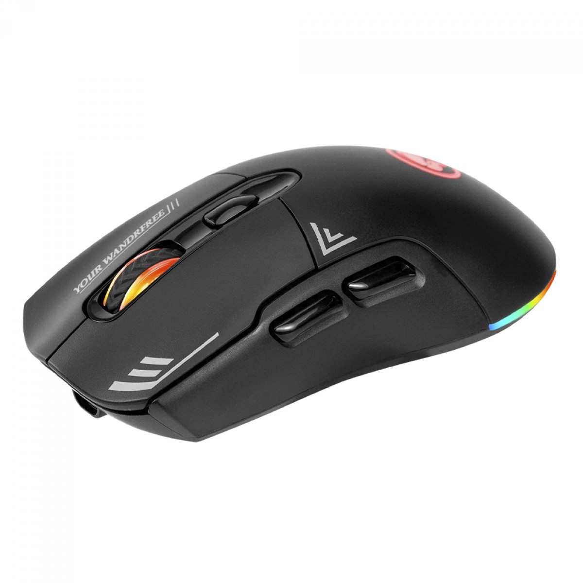Mouse Gamer Marvo M803W, RGB, 4800DPI, Wireless, 7 Botões, Preto, M803W-BK
