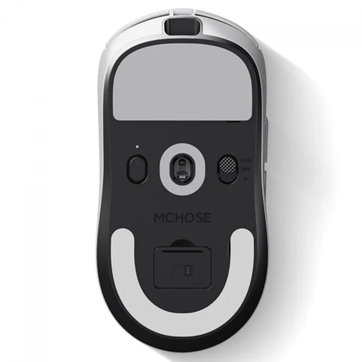 Mouse Gamer MCHOSE A7 V2 Pro, Wireless, Bluetooth, 26000 DPI, 8K, Sensor PAW 3395, Branco, MC-A7V2-2