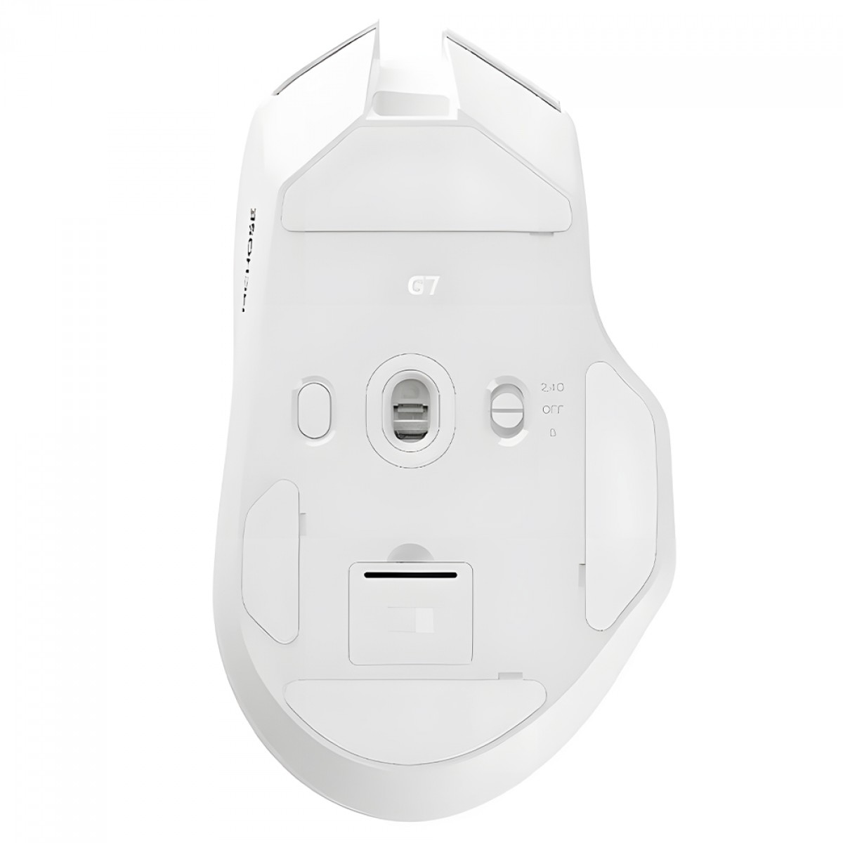 Mouse Gamer MCHOSE G7, Wireless, Bluetooth, 12000 DPI, Sensor PAW3311, Branco, MC-G7-1