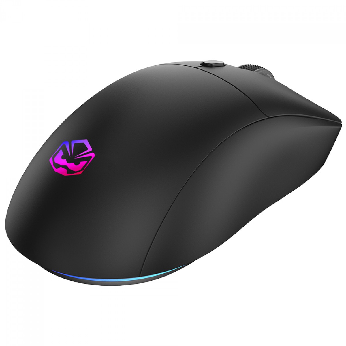Mouse Gamer PCYes Basaran Stealth Black Vulcan, RGB, Wireless, 10.000 DPI, PWM3325, 6 Botões, Preto, PMGBRSTBV
