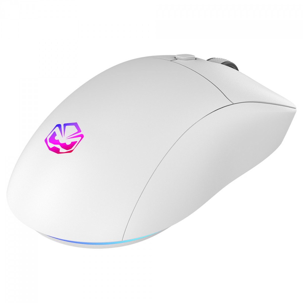 Mouse Gamer PCYes Basaran Stealth White Ghost, RGB, Wireless, 10.000 DPI, PWM3325, 6 Botões, Branco, PMGBRSTWG
