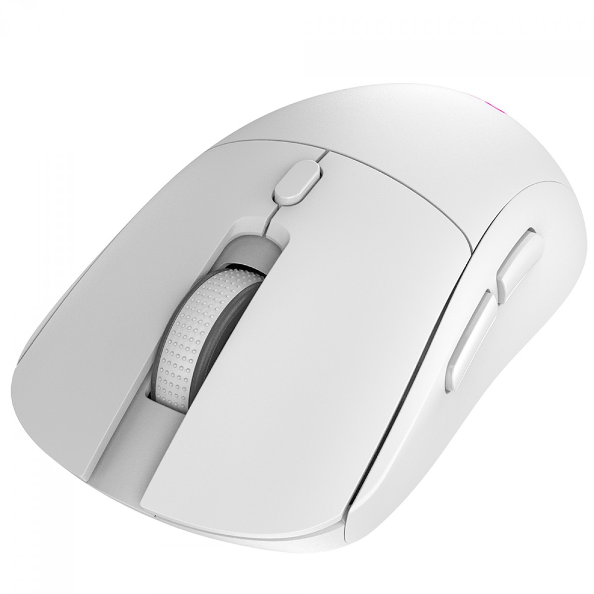 Mouse Gamer PCYes Basaran Stealth White Ghost, RGB, Wireless, 10.000 DPI, PWM3325, 6 Botões, Branco, PMGBRSTWG