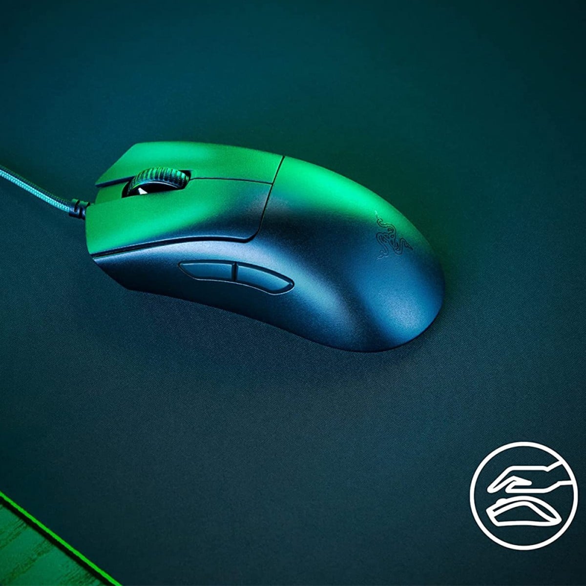Mouse Gamer Razer Deathadder V3, 6 Botões Programáveis, 30.000 DPI, Preto, RZ0104640100