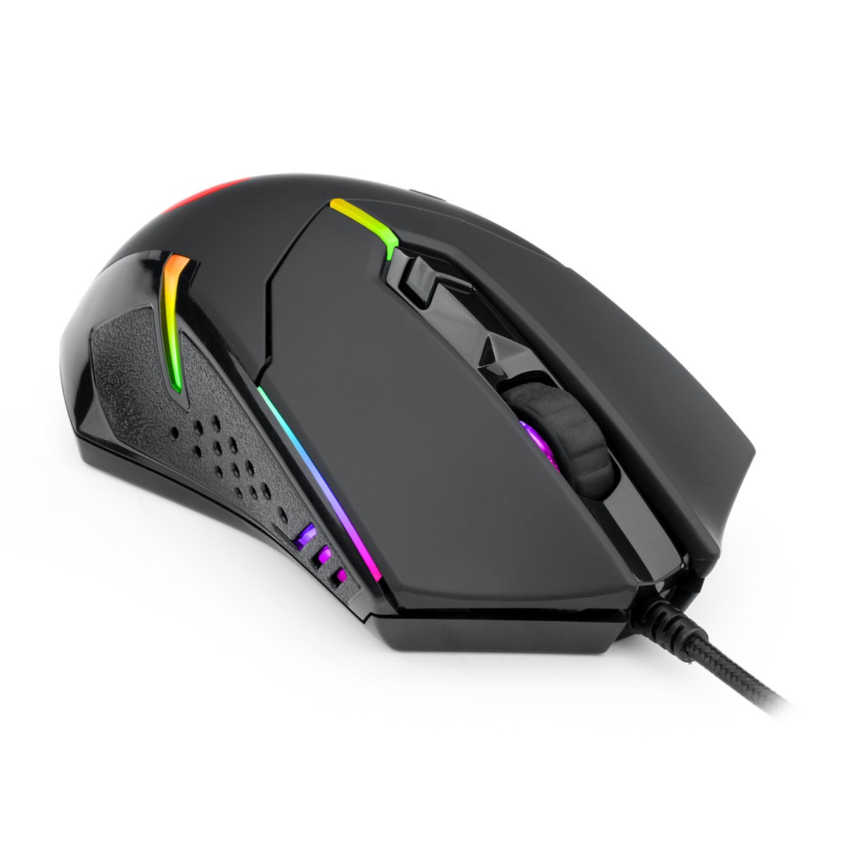 Mouse Gamer Redragon Centrophorus 2, 7200DPI, 6 Botões, RGB, Black, M601-RGB