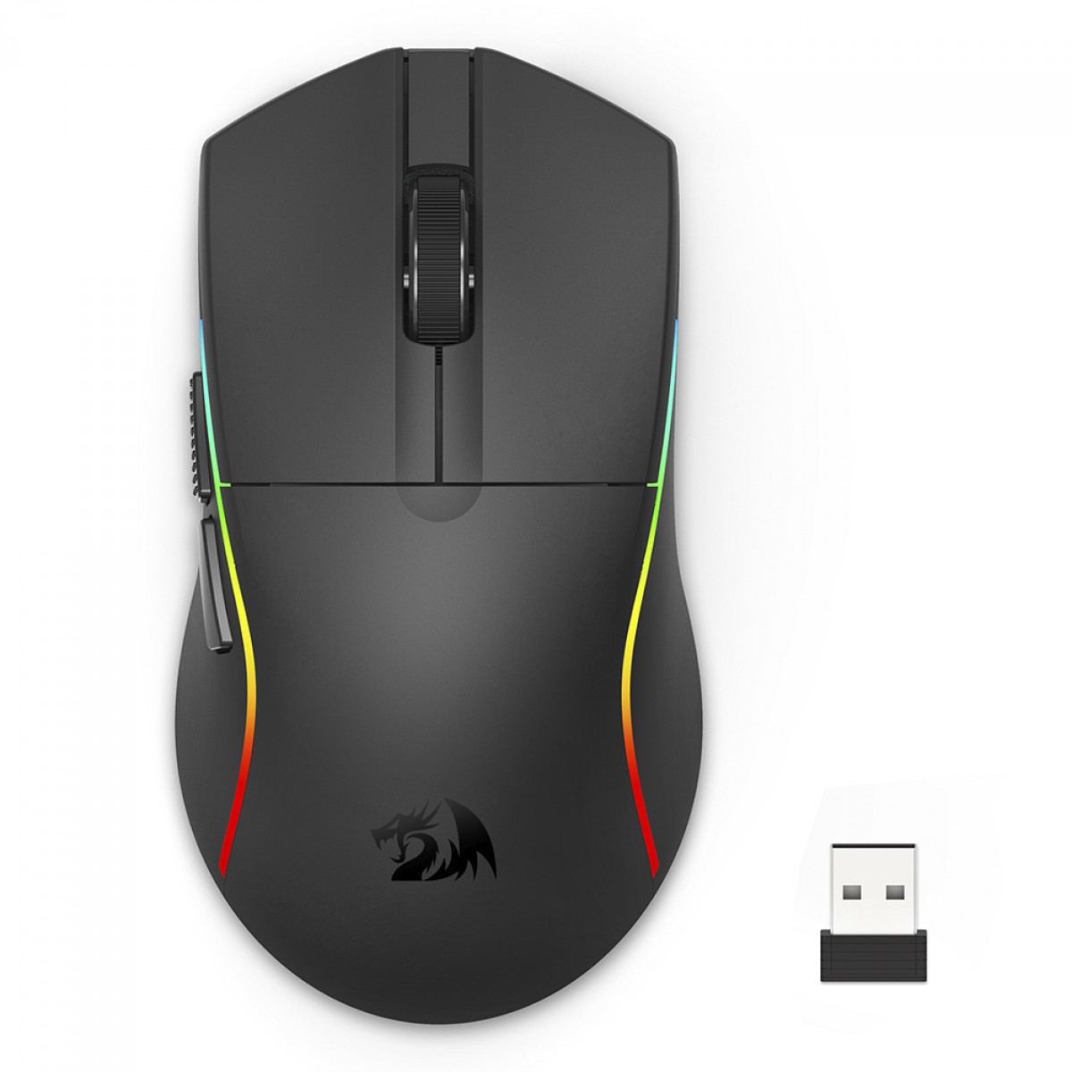 Mouse Gamer Redragon Deicide Lite, RGB, 10000 DPI, PAW3313, 5 Botões, Preto, M816-LIT