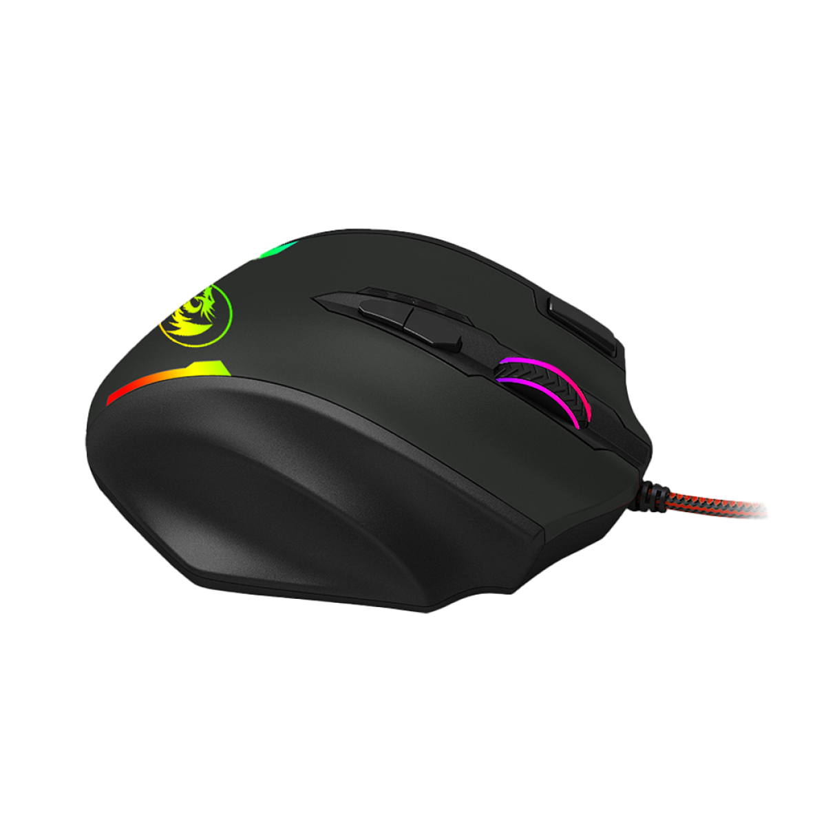 Mouse Gamer Redragon Impact, RGB, 18 Botões, 12400 DPI, Black, M908