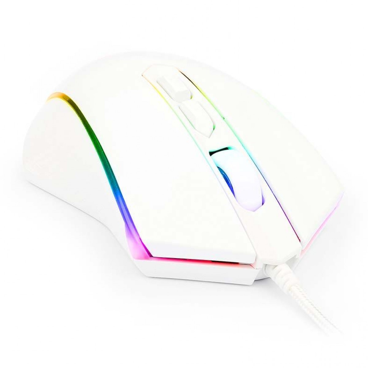 Mouse Gamer Redragon MEMEANLION CHROMA, 10000 DPI, 8 Botões, White, M710W-RGB - Open Box
