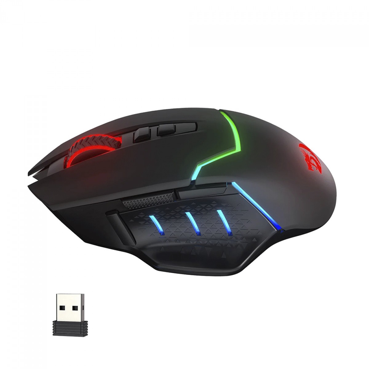 Mouse Gamer Redragon Mirage M690 Pro, Wireless, RGB, 8000 DPI, 8 Botões Programáveis, Black