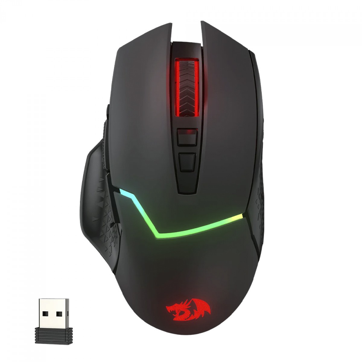 Mouse Gamer Redragon Mirage M690 Pro, Wireless, RGB, 8000 DPI, 8 Botões Programáveis, Black