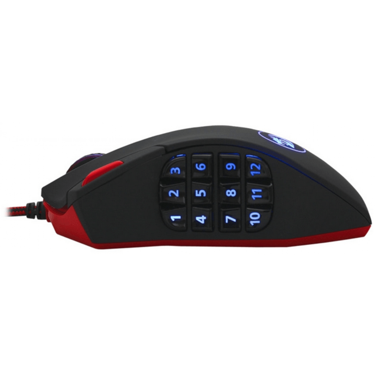 Mouse Gamer Redragon Perdition 2 M901-1 RGB, 24000 DPI, 18 botões programáveis, Black