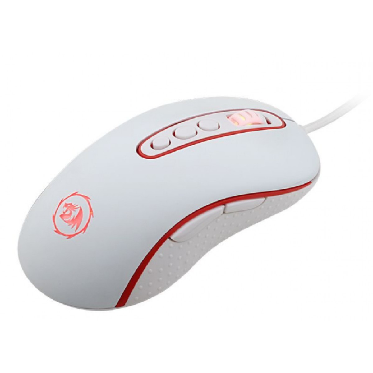Mouse Gamer Redragon, Phoenix Lunar White, RGB, 4000DPI, 9 Botões, White, M702W-1