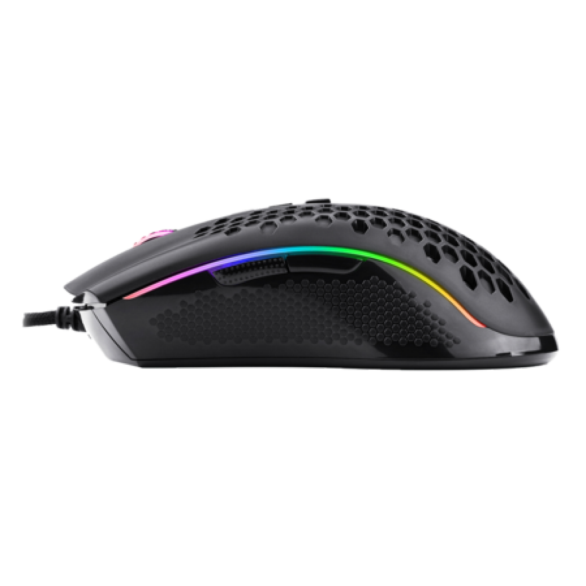 Mouse Gamer Redragon Storm, 12400DPI, 7 Botões Programáveis, RGB, Black, M808-RGB