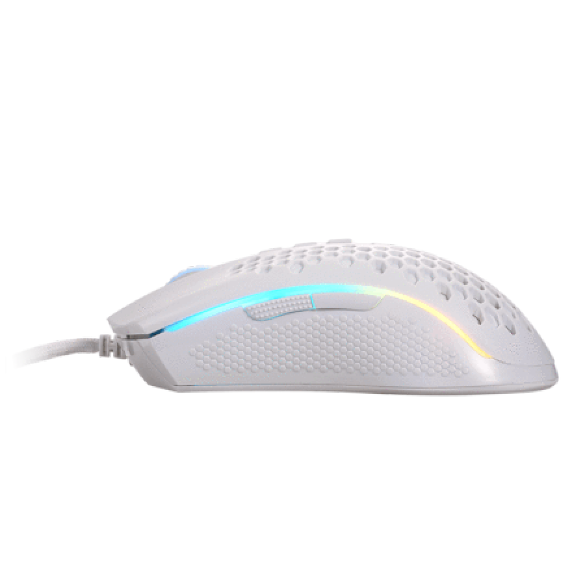 Mouse Gamer Redragon Storm Lunar White, 12400DPI, 7 Botões Programáveis, RGB, White, M808W-RGB