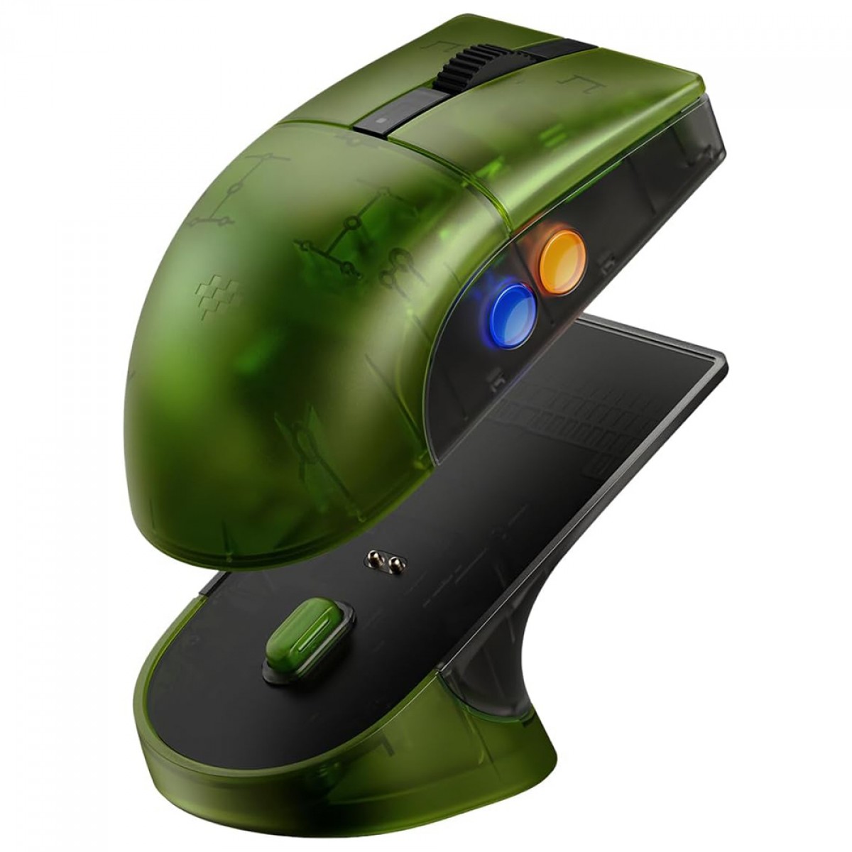 Mouse Gamer Retro 8BitDo R8 Xbox Edition, Wireless/Bluetooth, 26000 DPI, 7 Botões, Sensor PAW 3395, Com Dock de Carregamento, Verde, 85CB05