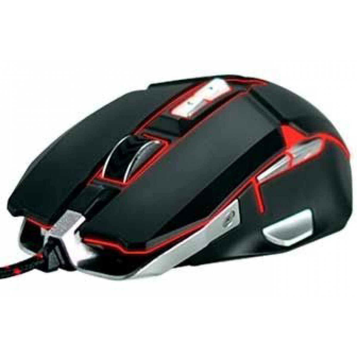 Mouse Gamer Riotoro Aurox, 10000 DPI, 8 Botões Programáveis, Sensor PixArt PWM 3330, Black