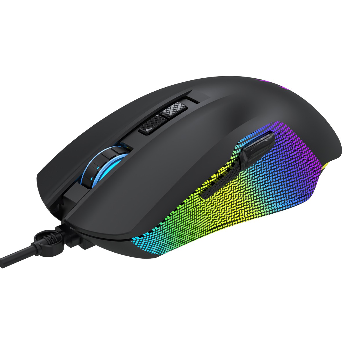 Mouse Gamer Rise Mode Nova 02, RGB, 7200 DPI, 6 Botões, Preto, RM-MG-NV02-FB 