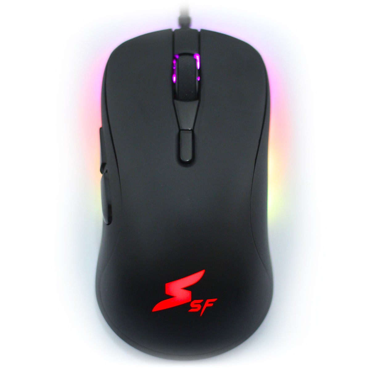 Mouse Gamer SuperFrame FOFLIS, RGB, 7 Botões, PIXART 3325, Black