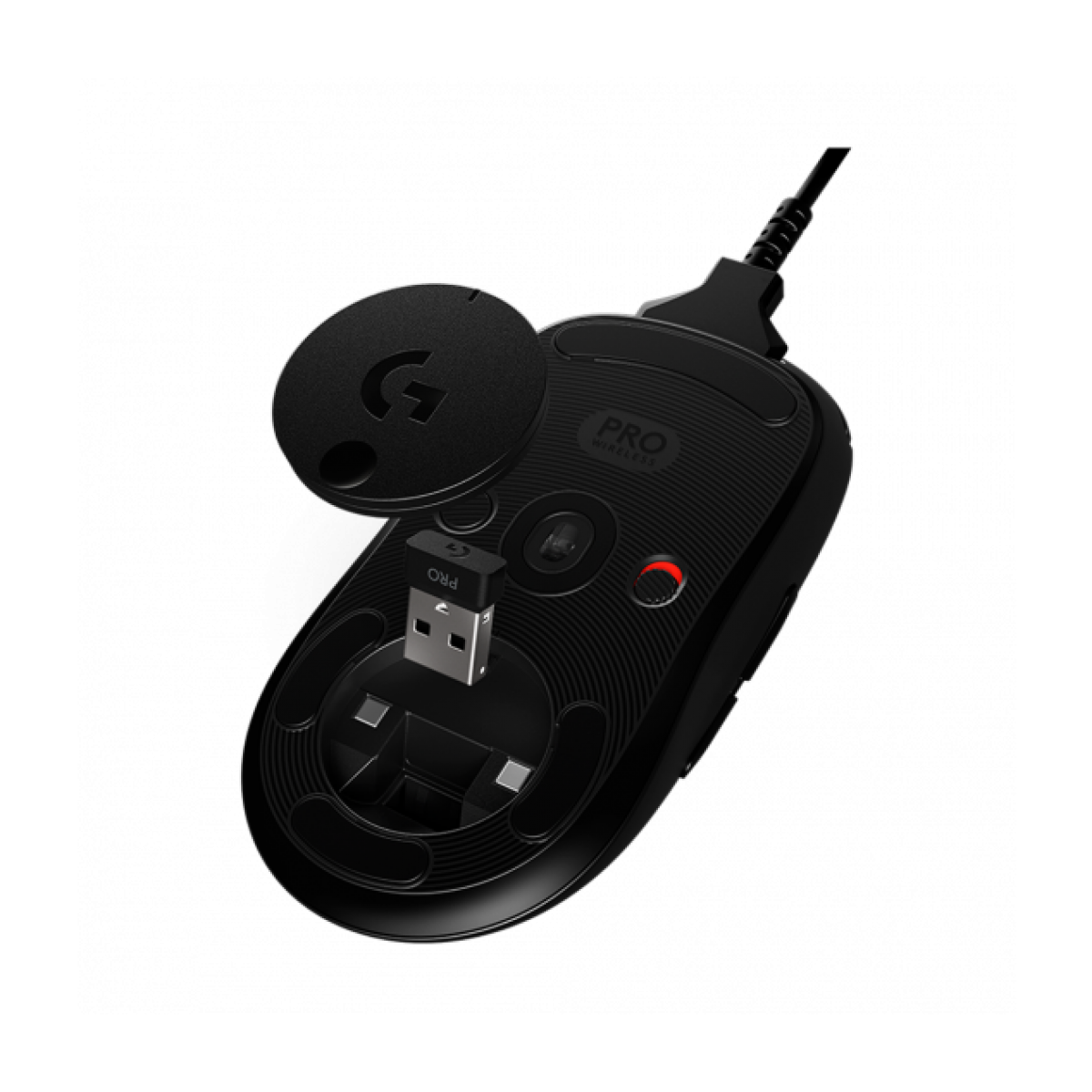 Mouse Gamer Wireless Logitech G PRO, 16.000DPI, 6 Botões Programáveis, RGB, Black, 910-005271